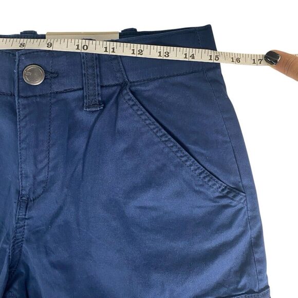 Natural Reflections Size 2 Navy Blue CARGO Pants Cotton Polyester Spandex WP57 - Picture 4 of 11